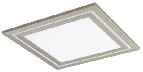 Lucande LED Deckenleuchte Leicy dimmbar mit Leselampe (Modern) in Alu aus Metall (1 flammig,) - Lampe Deckenlampe Wohnzimmerleuchte