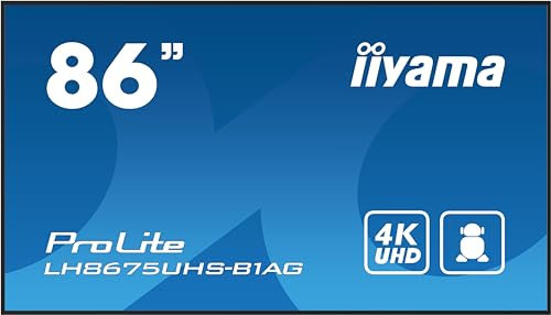 iiyama 86 LCD 4K UHD Professional Digital Signage 24/7 Display, W128864474 (Digital Signage 24/7 Display)