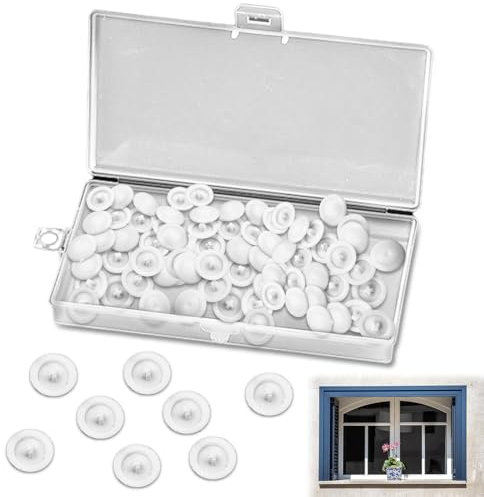 100 Stück Schraubenabdeckung, Abdeckkappen für Schrauben Kreuz,Weiße Schraubenabdeckung, Kappen Werden zum Einsetzen Von Kopflöchern, Kreuzschrauben