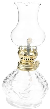 Alipis Petroleumlampe Aus Glas Vintage Öllampe Tischdekoration Dekorative Petroleumlampe Für Innenhof Balkon Als Hochzeitsdeko