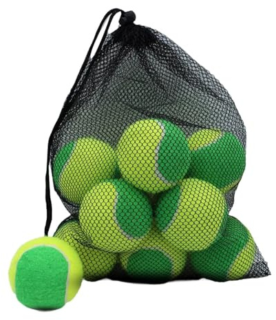 Pegciuho 20 Elastische Tennisbälle (2,52 Zoll Durchmesser), Verschleißfest, für Freizeit, Tennisbegeisterte Und Sport, Grün Gelb