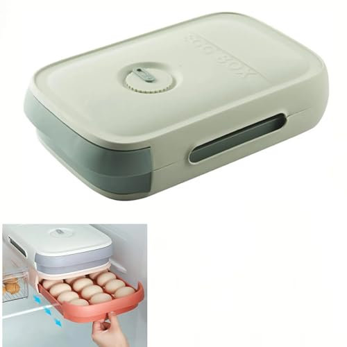Caja de Almacenamiento de Huevos,Hueveras de Plastico,Hueveras para Frigorifico,Bandeja Huevos Nevera con Tapa,Plastico Portátil Apilable Caja de Transporte para Proteger Huevo Fresco Cocina Picnic