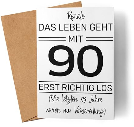 Kiddle-Design Personalisierte Karte 18. Geburtstag | Das Leben fängt mit 18 erst richtig an | 18ter Geburtstag Lustiges Geschenk Mann Frau | Geburtstagskarte inkl. Umschlag