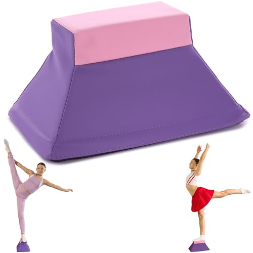 Stunt Trainer Stand for Cheerleading | Portable Cheer Balance Trainer | Stunting Flyer Practice Platform | Lightweight Gymnastics Balance Block | Cheerleading Equipment for Safe Skill Training (Purple v2)