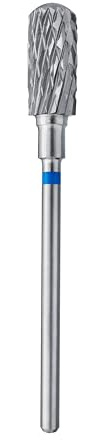 STALEKS PRO fresa in carburo di tungsteno per tornio unghie, punta 40 x 14 mm. Forma cilindrica arrotondata sicura (FT31B0 6 x 14 mm)