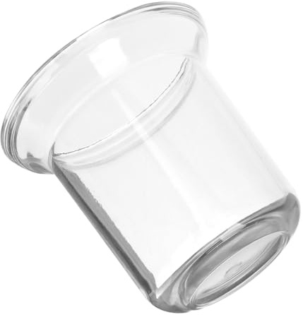 VALICLUD Portacepillos de Cristal para Baño Diseño Único y Orificio Antigoteo, Adecuado para Baños en Casas y Oficinas, Accesorio Práctico para Limpieza