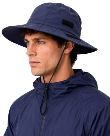 Zylioo Sonnenhut L/XL/XXL Herren Fischerhut Anglerhut für Großen Kopf wasserdichte Sonnenschutz Hut UPF50+ Sommerhut Outdoorhut