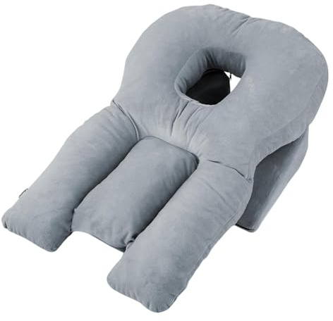 Wisylizv Oreiller pour Dormir sur Le Ventre - Coussin de Sieste Doux | Cousin Massage Position Face Le Bas | pour la Maison, lit, Sieste, Fauteuil inclinable, Position Assise, allongé, détente, Repos