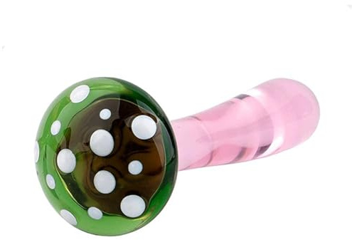 BFLaiCai Godemiché En Verre Champignon En Cristal, Pénis Artificiel, Bouchon Anal, Masturbation Féminine, Jouets Sexuels For Adultes, Massage De La Prostate For Femmes