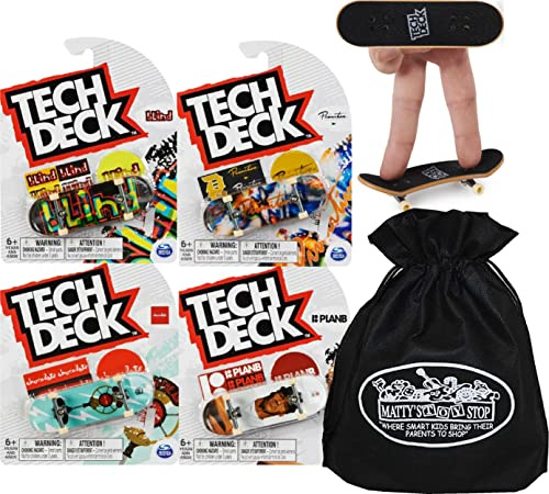 Tech Deck Set regalo per tastiere individuali da 96 mm, confezione da 4 pezzi (stili assortiti)