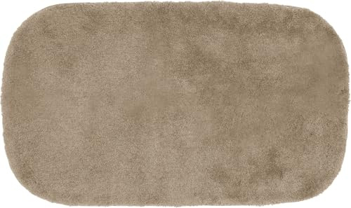 Erwin Müller Badematte, Badteppich Kefalonia rutschhemmend Taupe Größe 50x80 cm - für Fußbodenheizung geeignet, dichter, Flauschiger Floor (weitere Farben, Größen)