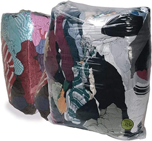 PDL – Pegdev 20kg Cleaning Wiping Dust, Oil Rags, Wiper, Cloths - Industrial Mixed Rags for Garage, Workshop, and Mechanical & Electrical Engineers.