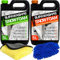 SUPAWASH-PRO Orange 5L and Apple 5L Snow Foam Car Shampoo 10L with 1 x Microfibre Cloth & 1 Microfibre Wash Mitt - pH Neutral Car Detailing Kit