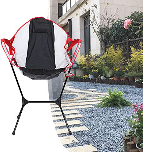 ZhiLianZhao Gartenliege Schwingsessel, Schwingliege Klappbare, mit Einfach Montieren Und Demontieren, für Outdoor, Camping, Reisen, Angeln, Strand,Rot