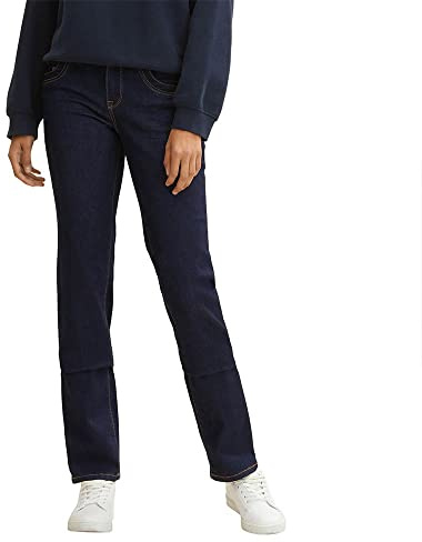 TOM TAILOR Damen 1008146 Alexa Straight Jeans, 10138 - Rinsed Blue Denim, 31W / 32L EU