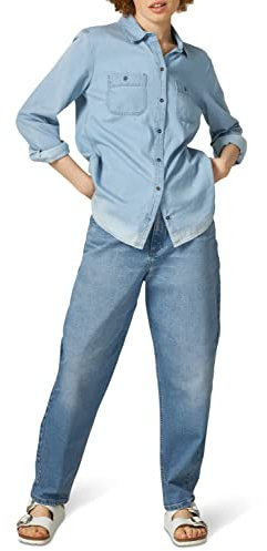 Lee Damen High Rise Balloon Crop Jeans, Mohave, 26
