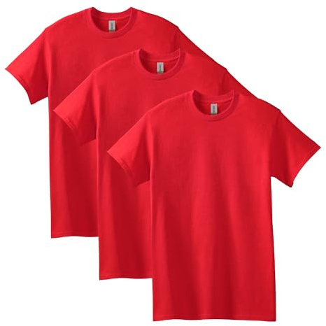 Gildan t-shirt i tung bomull för unisex-vuxen, stil G5000, multipack, L