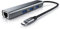 CSL – USB C HUB mit RJ45 Ethernet – LAN Network Adapter – 3 USB 3.2 Gen2 Ports Typ A mit 10 Gigabit – für PCs, Notebooks, Tablets mit USB-C Anschluss – schwarz