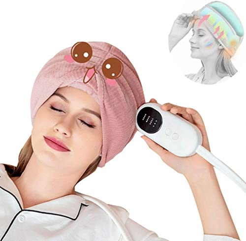 Massaggiatore Elettrico Per Cuoio Capelluto, Casco Per Massaggiatore Elettrico Con Calore, Massaggiatore Portatile Per Testa Con Fascia Di Compressione Dell'aria Per Mal Di Testa, Sollievo Dallo Stres