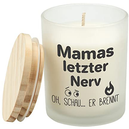 Funnli Geburtstagsgeschenk für Mama, Duftkerze im Frostglas Geschenke für Mama, Frosted Jar Aromatherapie Kerze Muttertagsgeschenke, Geschenk Mutter Frau zum Ostern Muttertag Geburtstag Weihnachten