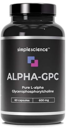 Simple Science Alpha GPC 600mg x 60 Servings | >99% Pure α-GPC | Lab Tested | Choline Supplement | Nootropic for Brain Support, Focus, Memory, Mood & Energy | 100% Natural & Non-GMO