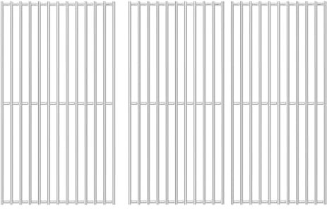 Denmay 41.5 x 60.5cm Edelstahl Grillrost Ersatzteile für Burnhard FRED Serie, Taino Black 3+1, Taino Platinum 3+1, Grillrost für Rösle Artiso G3, Tarrington House Paxton 3 Brenner Gasgrill, 3 Stück