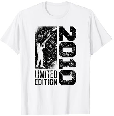 Tontauben Jahrgang 2010 geboren Geburtstag Tontaubenschießen T-Shirt