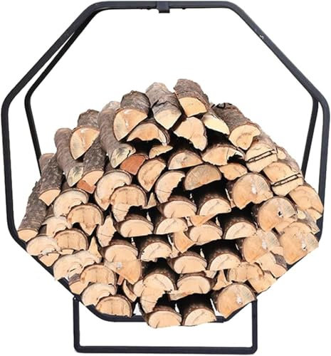 YJKKZQLB Support pour bûches de bois de chauffage, étagère pour bois de chauffage, étagère de rangement pour bois de chauffage, intérieur et extérieur pour cour, terrasse, abri de jardin, supports de