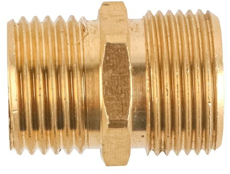 Sarini High Pressure Cleaner Adapter Brass Hose Connector Adapter M22 15mm Male to M22 14mm Male
