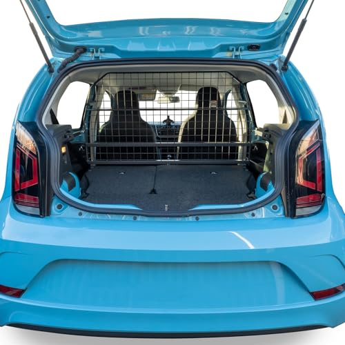 Travall Grille de séparation pour chien compatible avec Vw Up!/Seat MII/Skoda Citigo (2011) Protection de coffre spécifique au véhicule Grille de séparation de chargement en acier robuste