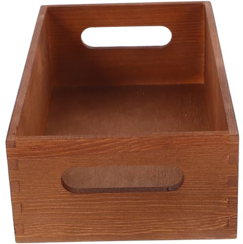 OSALADI Holzkiste für Aufbewahrung Werkzeugkiste aus Massivholz Aufbewahrungsbox für Kleinteile Mehrzweckkiste mit Griffen Holzbox für Schreibtisch oder Haushalt