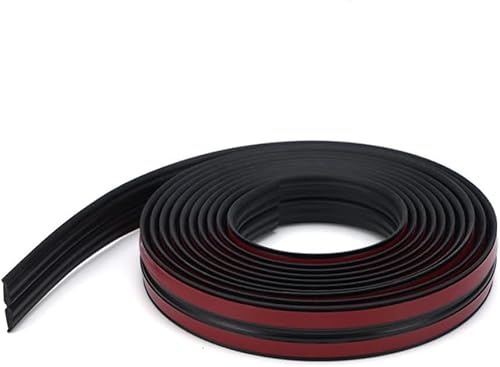 5M Revêtements d'angle Autocollant Corniere TPE Protection d'angle Bordure d’angle de Mur Plinthe Souple Bande de Finition pour Plans de Travail,Carrelage,Coin de Mur,Meubles,Noir 20mm(10mm+10mm)