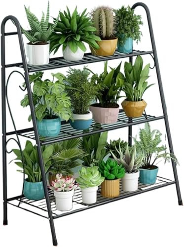 Soporte para Plantas de Metal Minimalista: Uso Interior y Exterior, fácil Montaje, Resistente a la Intemperie, Soporte para Flores de diseño Elegante