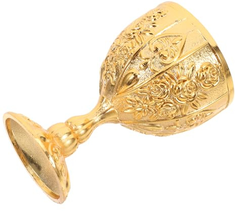ULTECHNOVO Cáliz Vintage Dorado de Aleación de Zinc, Copa para Beber