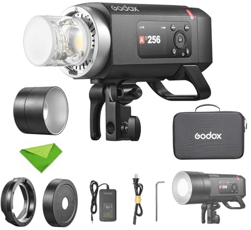 Godox AD400 Pro II AD400Pro II 400Ws Flash, GN72, 30W Bi-Color Modeling Lamp, 460 Full Power Flash, 0.01-1s Recycle Time, 1/8000 HSS, Freeze Mode, Strobe Light for Canon, Sony, Nikon, Fuji etc