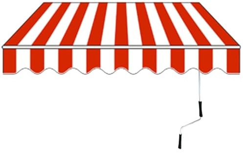 Toldo ajustable para exteriores, 2 x 1,5/3 x 2,5/4 x 2,5/5 x 2,5 m, protección UV, con brazos extensibles y manivela para jardín, balcón, terraza
