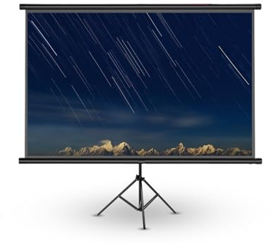 KONGMM Écran de Projection Projecteur Portable 16:9 72 84 100 Pouces, écran de Projection Blanc, Bordure, écran de projecteur, écran d'accueil TV(72 inch)