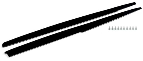 Für 5 Series F10 Für M5 520i 535 528 2011-2016 Seitenschwellerverlängerungen Stoßfängersplitter Body Kit Seitenschweller-Verlängerung(Schwarz glänzend)