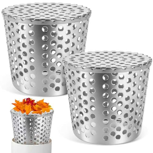 KOVSGQ Crapaudine De Gouttière Grille Gouttière Anti Feuilles Filtre De Descentes en Acier Inoxydable 2Stk 90-110mm Filtre Anti Blocage De Toit Maille Protections pour Maison Avant Toit Fossé Égout