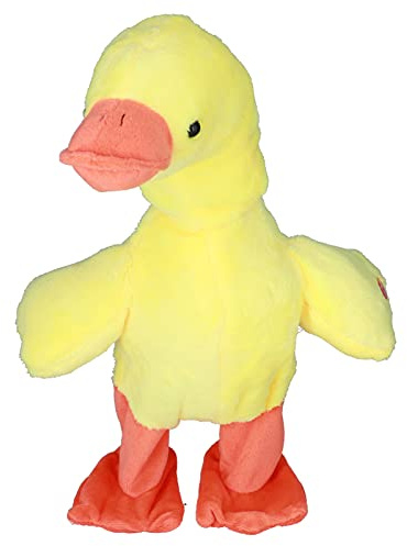 OVAQUIXI Talking Premium Plush Duck with Quacking, Walking and Interactive Electronic Toy for Ages 3 and Up