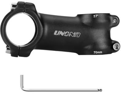 CYSKY MTB stam 31,8 mm 25,4 mm styre stam cykel 60/70/80/90/100/110/120/130 mm 7 graders styrhöjning för MTB vägcykel Gravel Bike E-Bike (25,4 mm klämma, 70 mm)