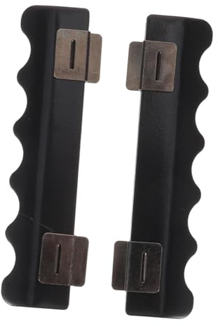 Healeved 2 Pezzi Beccuccio Concentratore Nero per Asciugacapelli in Plastica Pettine Lisciante, Flusso D'aria Efficiente per Impiego Professionale e Viaggi
