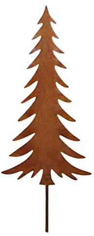 Rostikal Vintage Deko Tannenbaum 33 cm Blumenstecker Weihnachten Deko Weihnachtsdeko Fenster