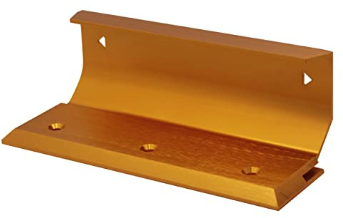 Home Security Door Lock Blemish Door Barricade Brace Garage Front Door Barricade Lock for Your Double Doors Standard Doors and French Doors-Gold.
