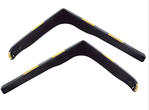 J&J AUTOMOTIVE Heko Déflecteurs d'air et de Vent pour Opel Vivaro 2-P. Berline 2001-2013, Lot de 2pcs, Teintés, Avant et Arrière, Aérodynamique