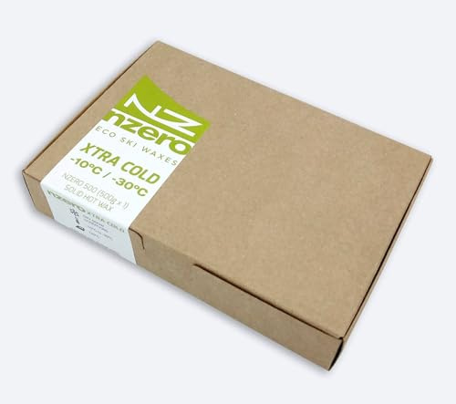 NZEROWAX Organisch Skiwachs | 500 g | Wachs für Ski, Skitourengehen, Snowboard, Langlauf