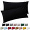 Blumtal Fundas de Almohada 40x60 cm (Juego de 2) - Fundas de cojín de Microfibra para sofá con Cremallera, Extra Suaves y Lavables, Certificado Oeko-Tex - Negro