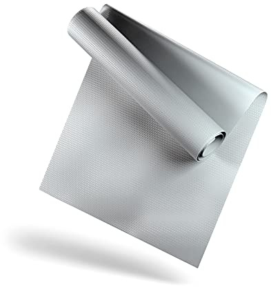 LILENO SPORTS Bodenschutzmatte [60x120 cm] Silber - Laufband Matte 1 mm | Dicke - Fitness Unterlegmatte für Crosstrainer, Rollentrainer und andere Fitnessgeräte - auch als Yoga Matte