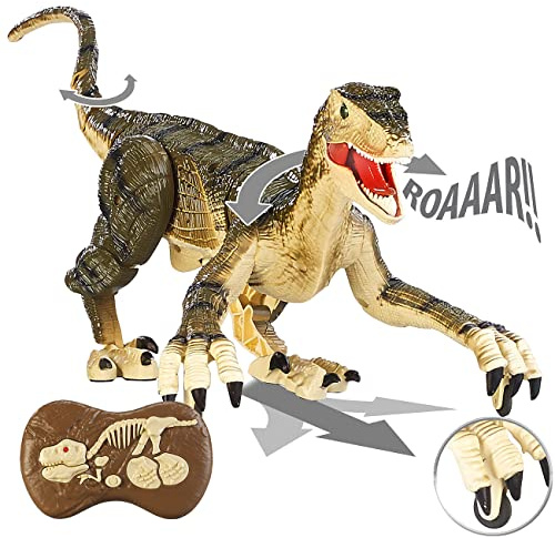Playtastic Dino: Ferngesteuerter XL-Dinosaurier mit Soundeffekten, 2,4 GHz, 45 cm (Dino ferngesteuert, Dinosaurier mit Fernbedienung, Ferngesteuerte Spielzeug)