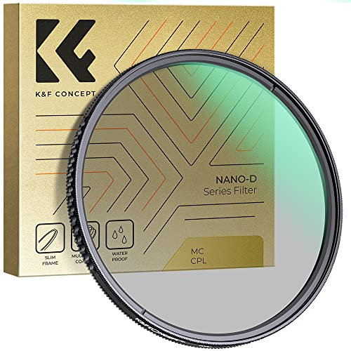 K&F CONCEPT 77mm CPL Filter Circular Polarizing Lens Filters (Nano-D Series)
